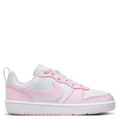 NIKE - Court Borough Low Zapatilla Urbana Niña Rosado (34.5 a 37.5)