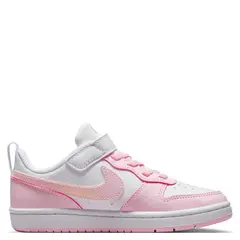 NIKE - Court Borough Low Zapatilla Urbana Niña Rosado (26.5 a 34)