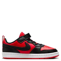 NIKE - Court Borough Low Zapatilla Urbana Niño Rojo (26.5 a 34)