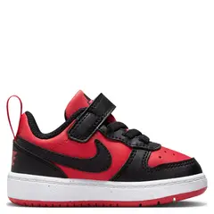 NIKE - Court Borough Low Recraf Zapatilla Urbana Niño Rojo (17.5 a 26)