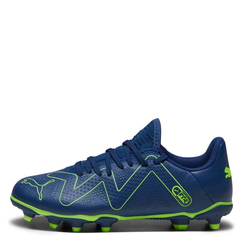PUMA - Future Play Fgag J Zapatilla Fútbol Niño Azul Puma (35.5 a 38)