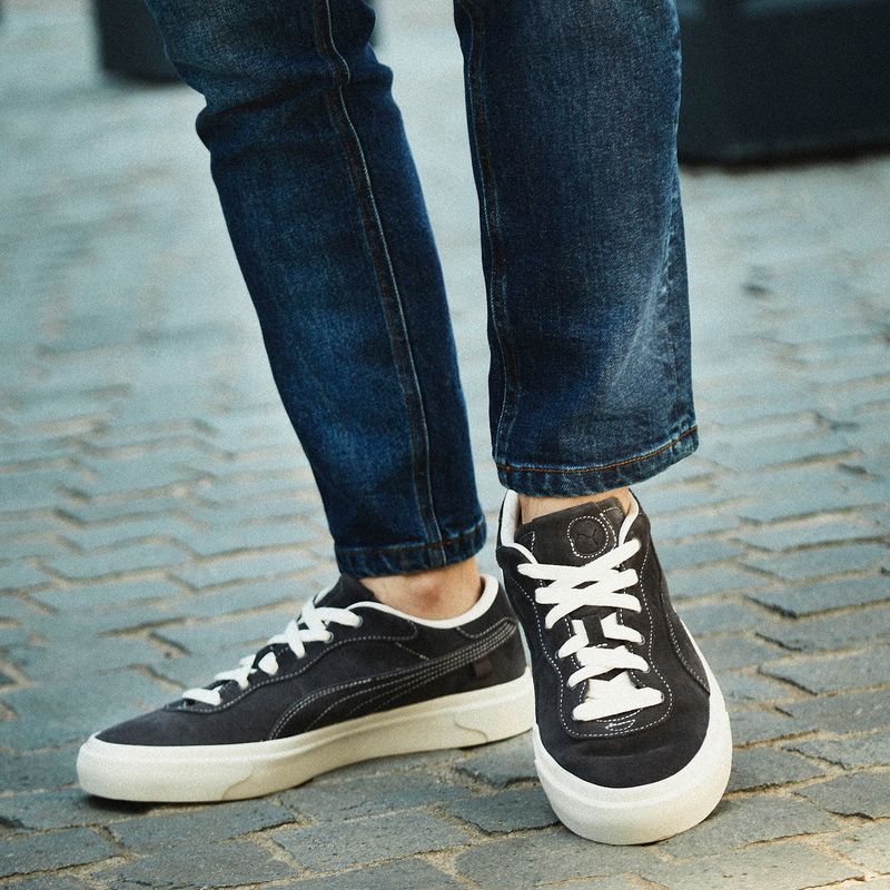 PUMA - Capri Royale Suede Zapatilla Urbana Hombre Negro Puma