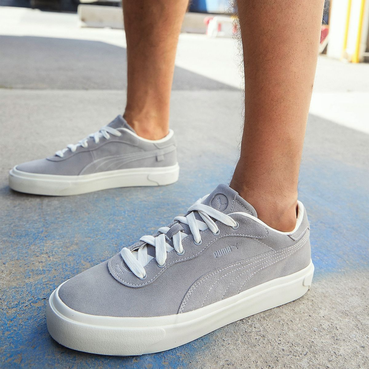 PUMA - Capri Royale Suede Zapatilla Urbana Hombre Gris Puma