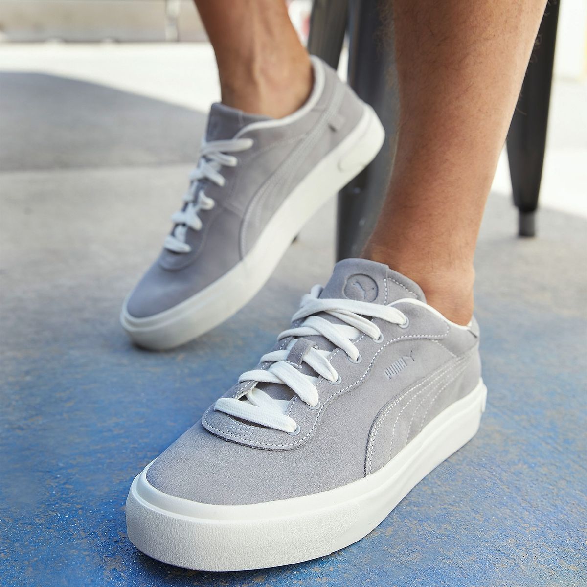 PUMA - Capri Royale Suede Zapatilla Urbana Hombre Gris Puma