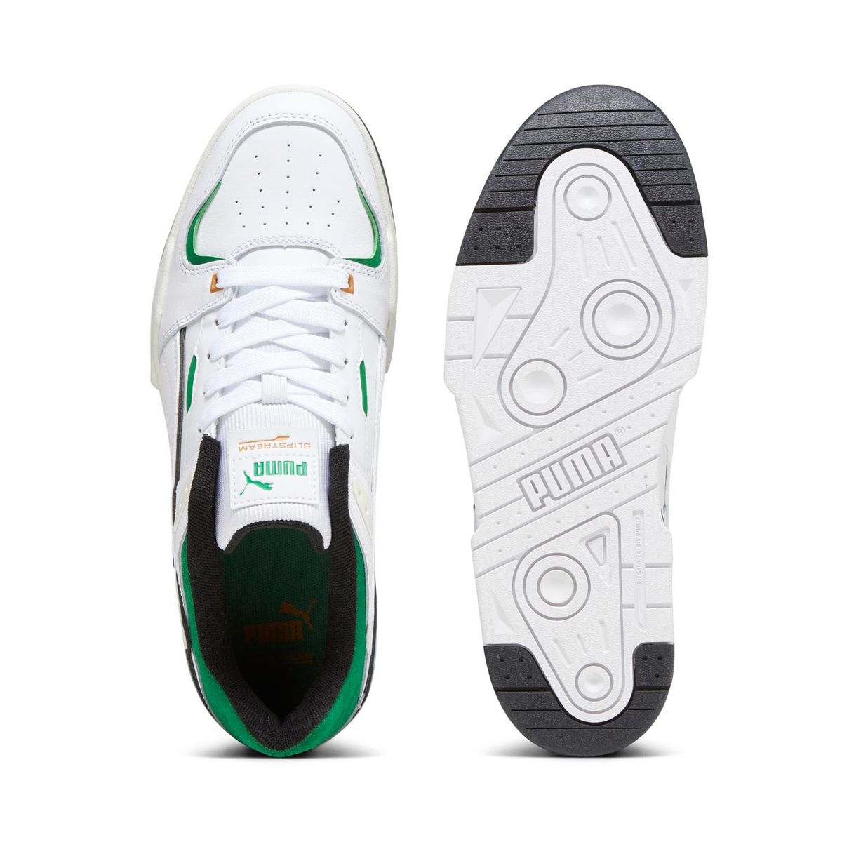 PUMA - Slipstream Bball Zapatilla Urbana Hombre Cuero Blanco Puma