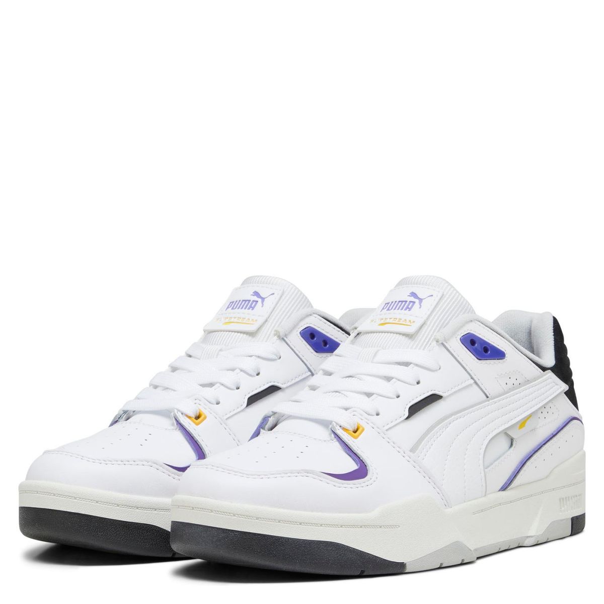 PUMA - Slipstream Bball Zapatilla Urbana Hombre Cuero Blanco Puma