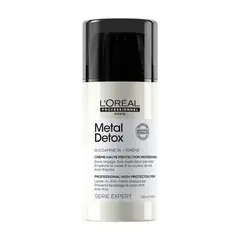 LOREAL PROFESSIONNEL - Crema para peinar protección UV Metal Detox Anti-Quiebre para Cabello Dañado y con Color 100ml