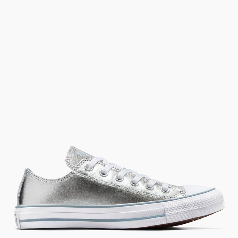 CONVERSE - Chuck Taylor All Star Zapatilla Urbana Mujer Plateado Converse