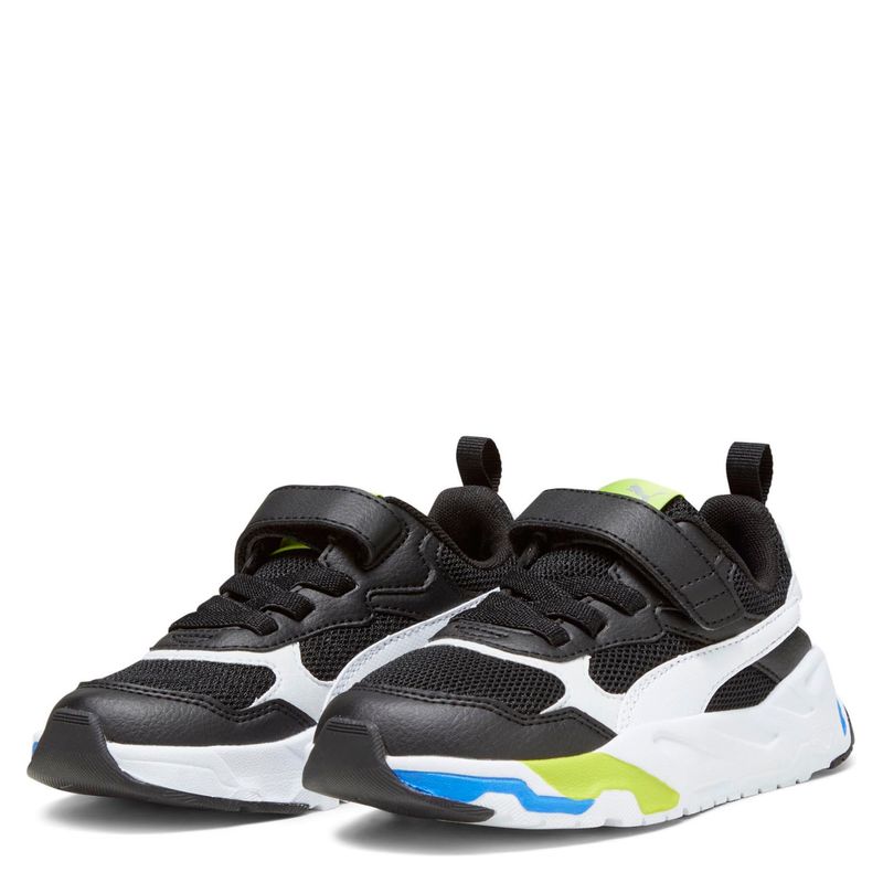 PUMA - Trinity Ac Ps Zapatilla Urbana Niño Cuero Negro (28 a 35) Puma