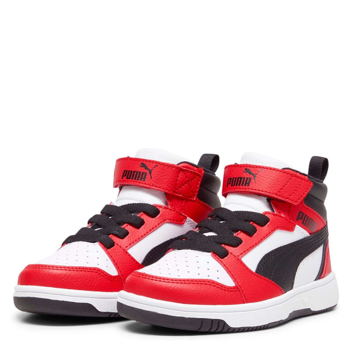 PUMA - Rebound V6 Mid Zapatilla Urbana Niño Multicolor (28 a 35) Puma