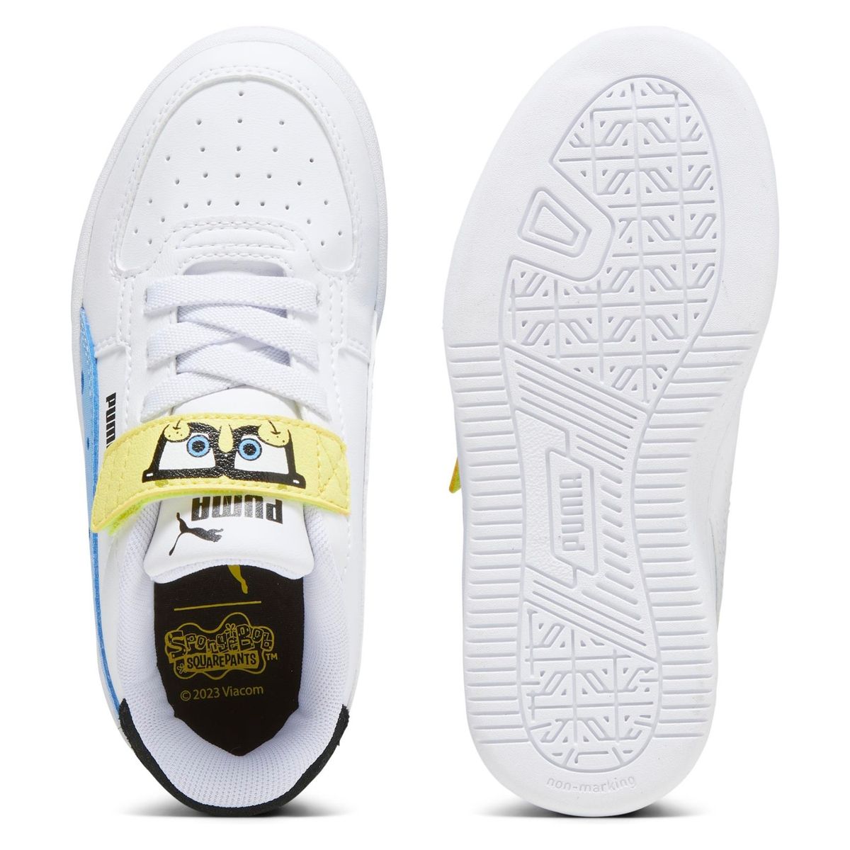 PUMA - Caven 2.0 Spongebob Ac+ Ps Zapatilla Urbana Niño Blanco (28 a 35) Puma