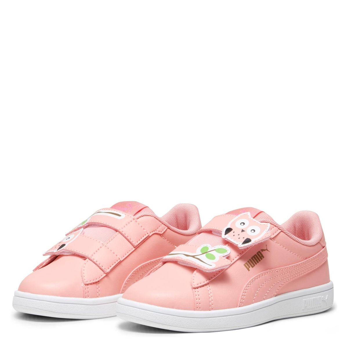 PUMA - Smash 3.0 Owl Zapatilla Urbana Niña Rosado Puma (28 a 35)