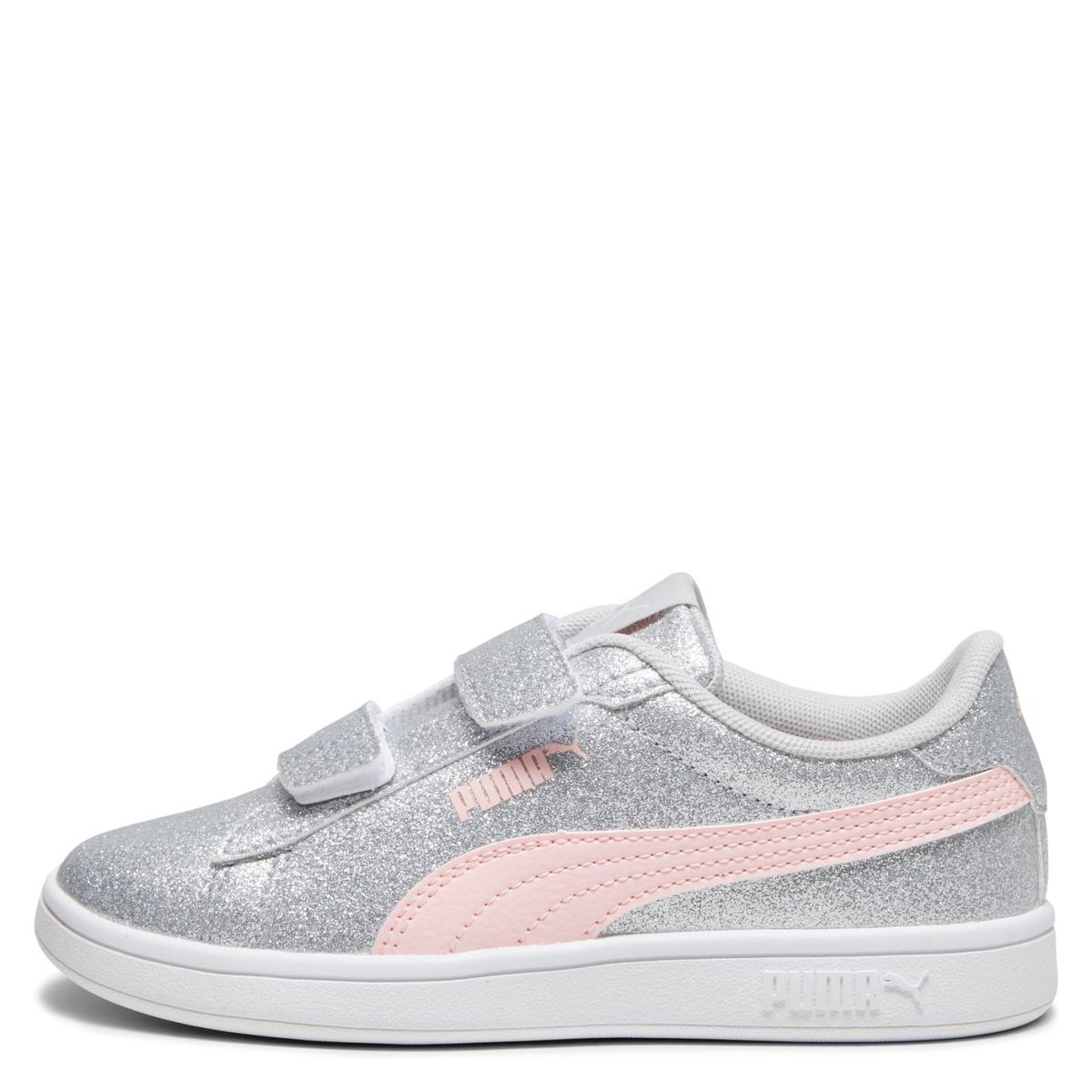 PUMA - Smash 3.0 Glit Zapatilla Urbana Niña Gris Puma