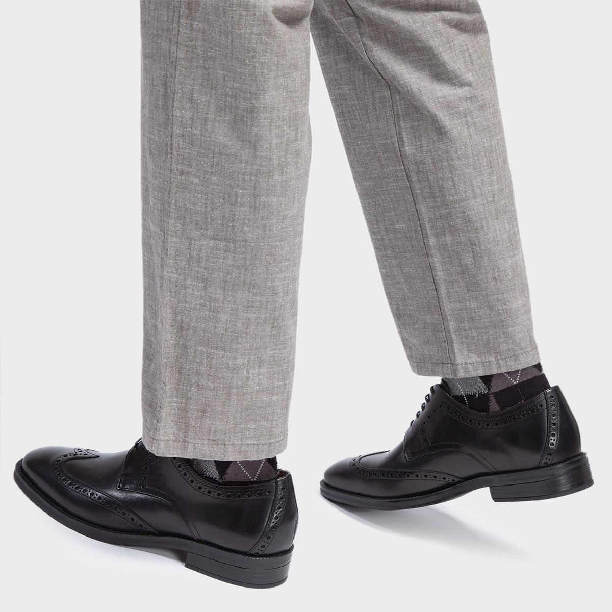 GUANTE - Zapato Formal Hombre Cuero Negro Guante