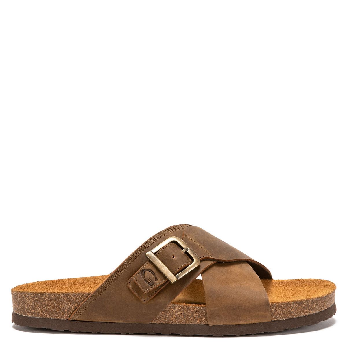 GUANTE - Sandalia Hombre Cuero Café Guante