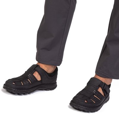 Imagen 2 del producto Sandalia Hombre Cuero Negro