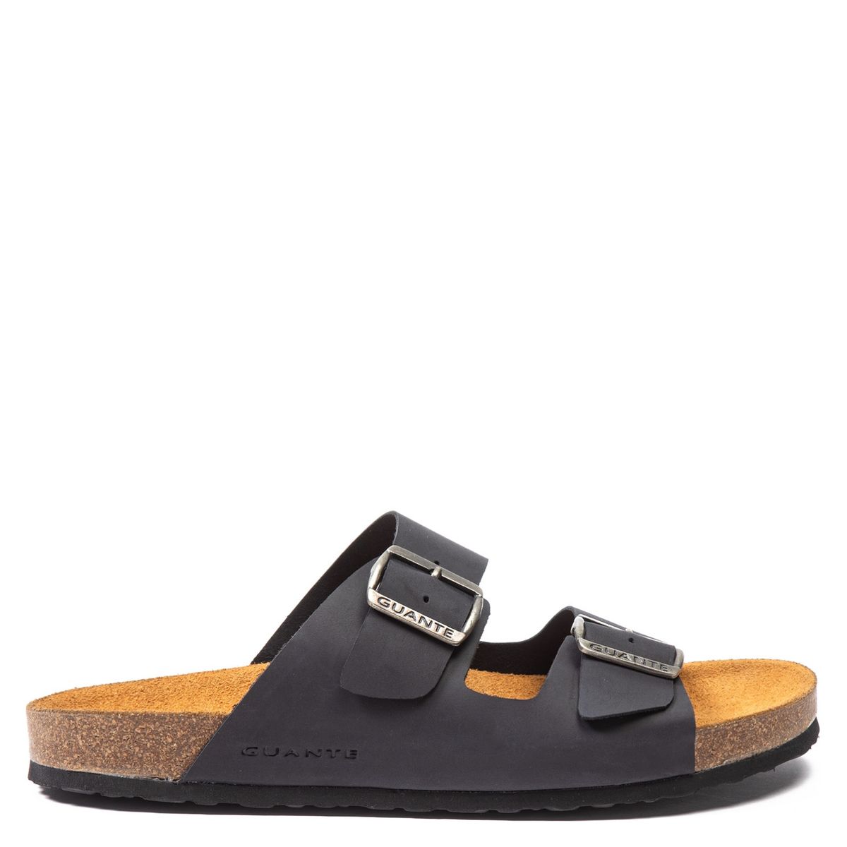 GUANTE - Sandalia Hombre Cuero Negro Guante