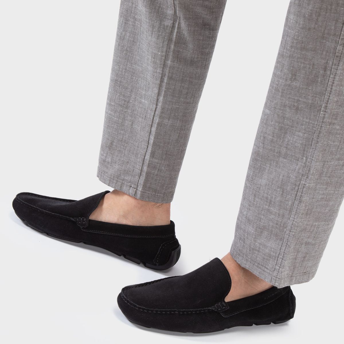 GUANTE - Mocasin Hombre Cuero Negro Guante