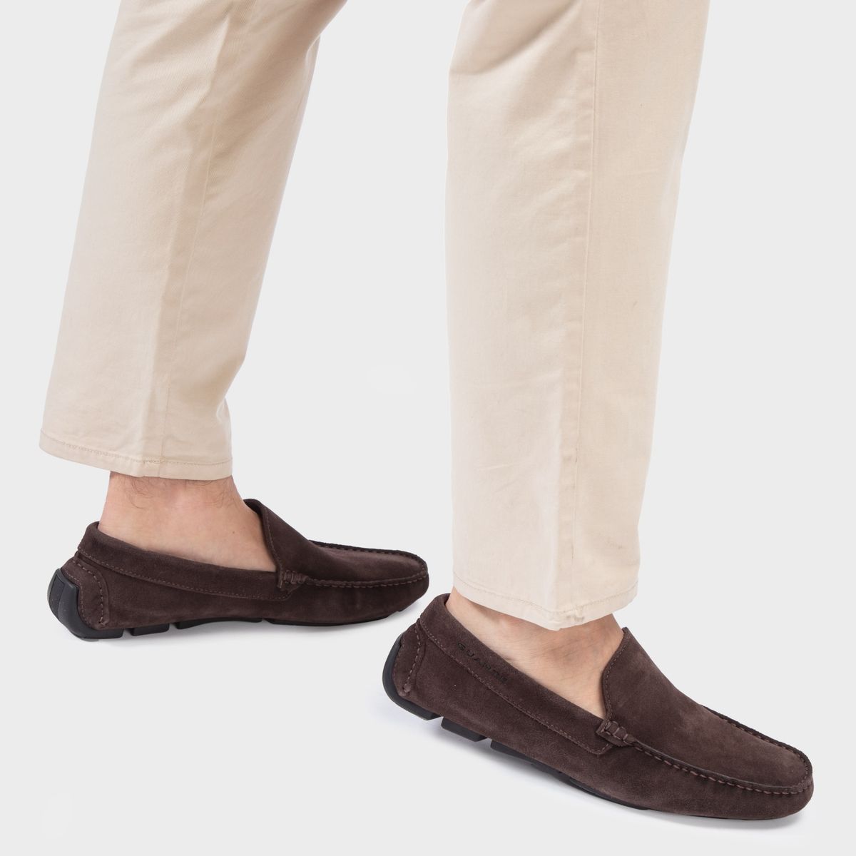 GUANTE - Mocasín de Cuero para Hombre Guante Café