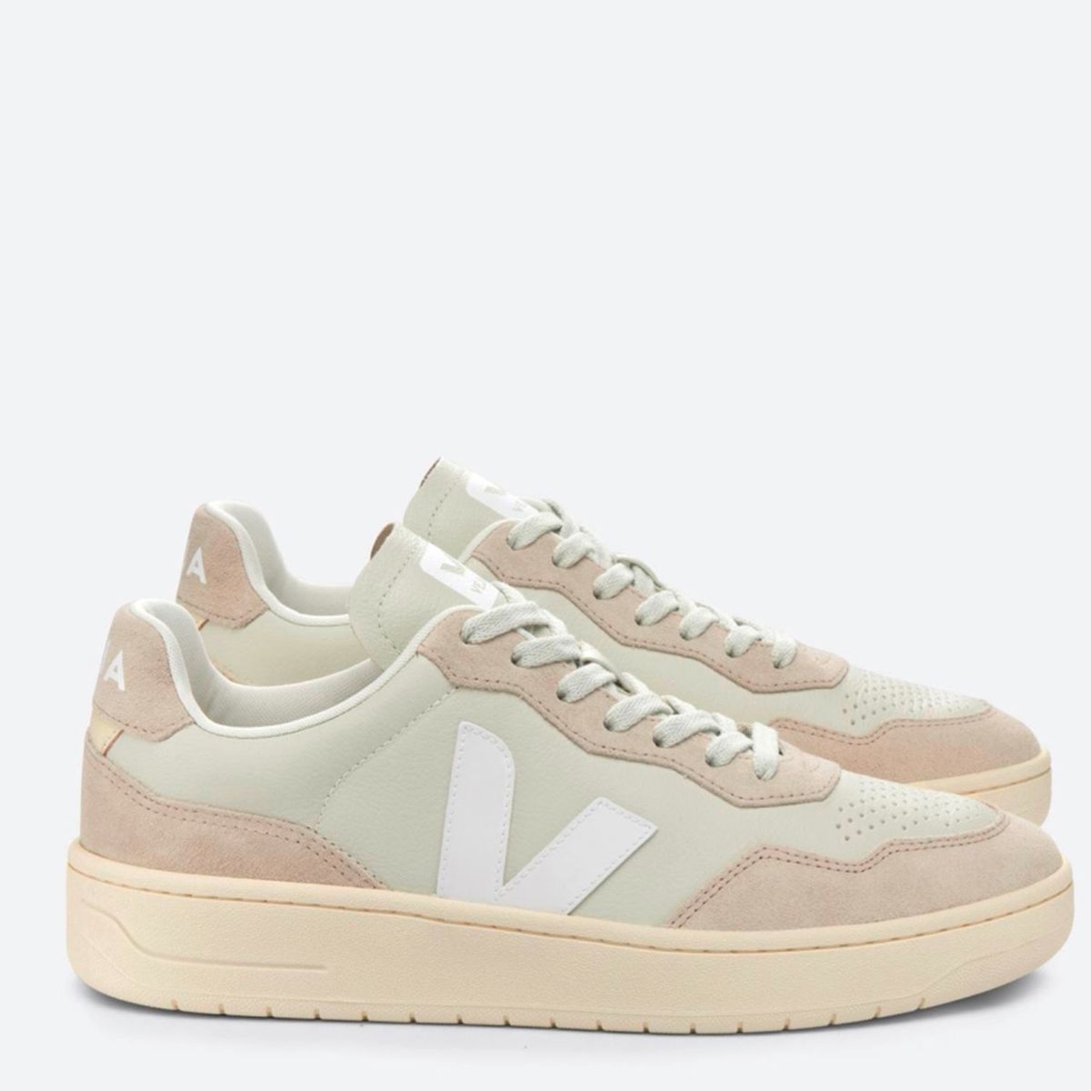 VEJA - V-90 Pierre Zapatilla Urbana Mujer Cuero Blanco Veja