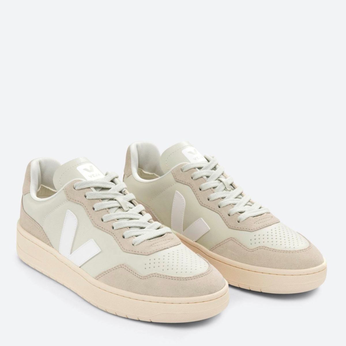 VEJA - V-90 Pierre Zapatilla Urbana Mujer Cuero Blanco Veja