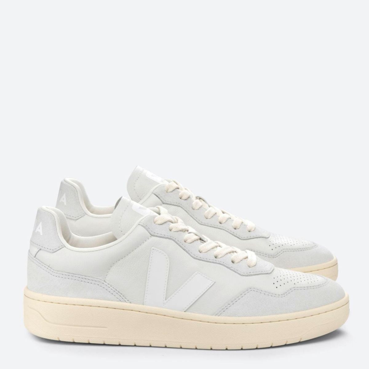 VEJA - V-90 Gravel Zapatilla Urbana Mujer Cuero Blanco Veja