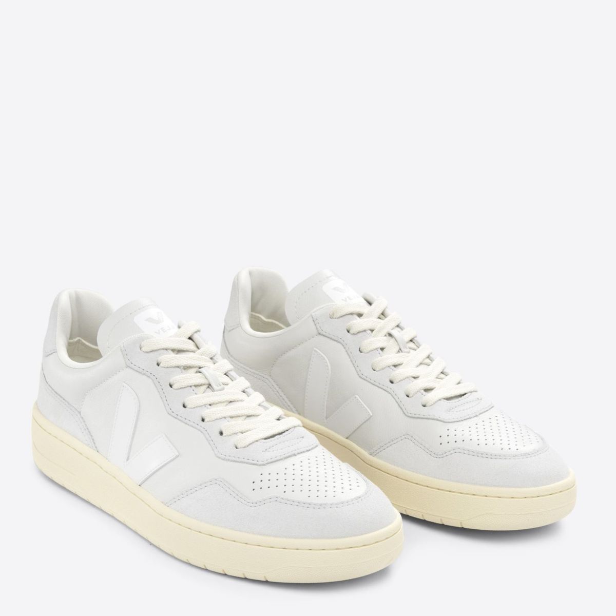 VEJA - V-90 Gravel Zapatilla Urbana Mujer Cuero Blanco Veja