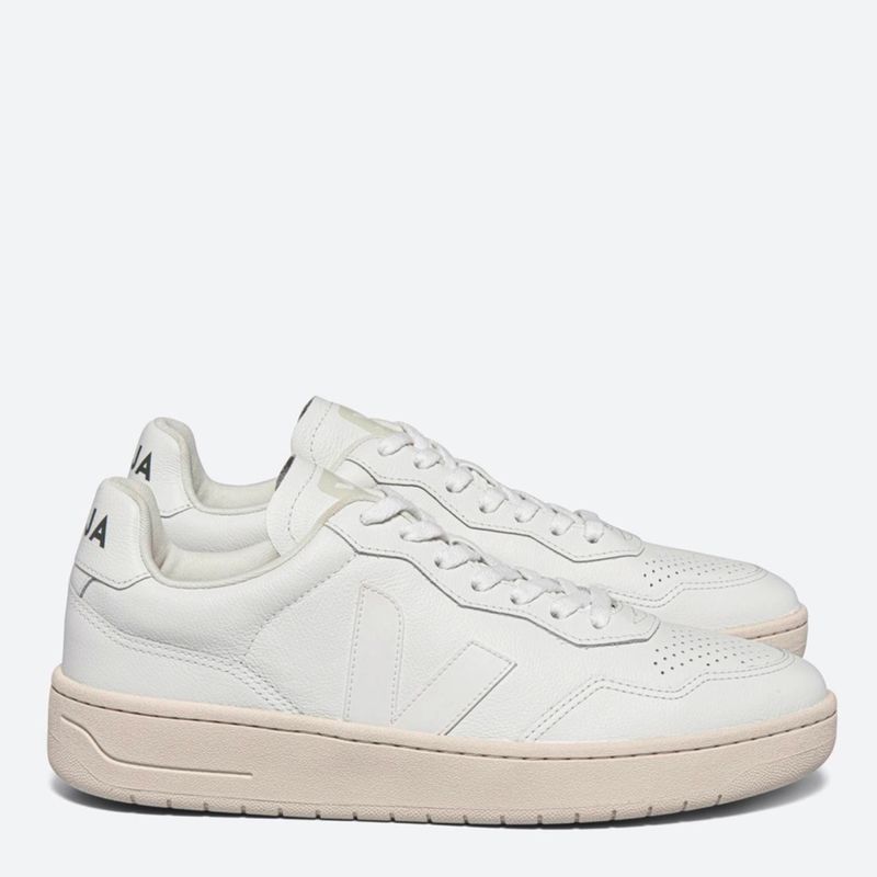VEJA - V-90 Zapatilla Urbana Mujer Cuero Blanco Veja