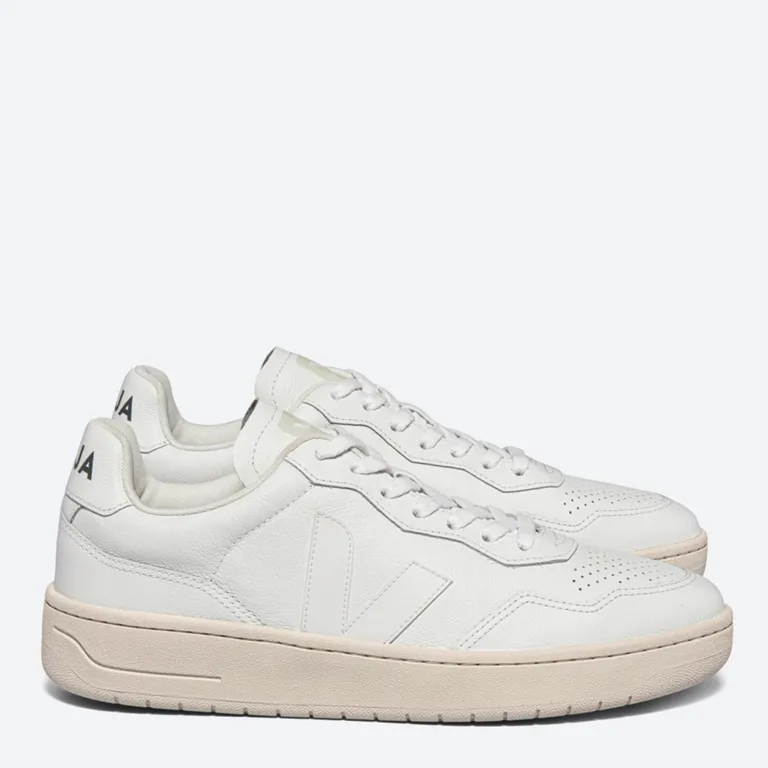 V-90 Zapatilla Urbana Mujer Cuero Blanco