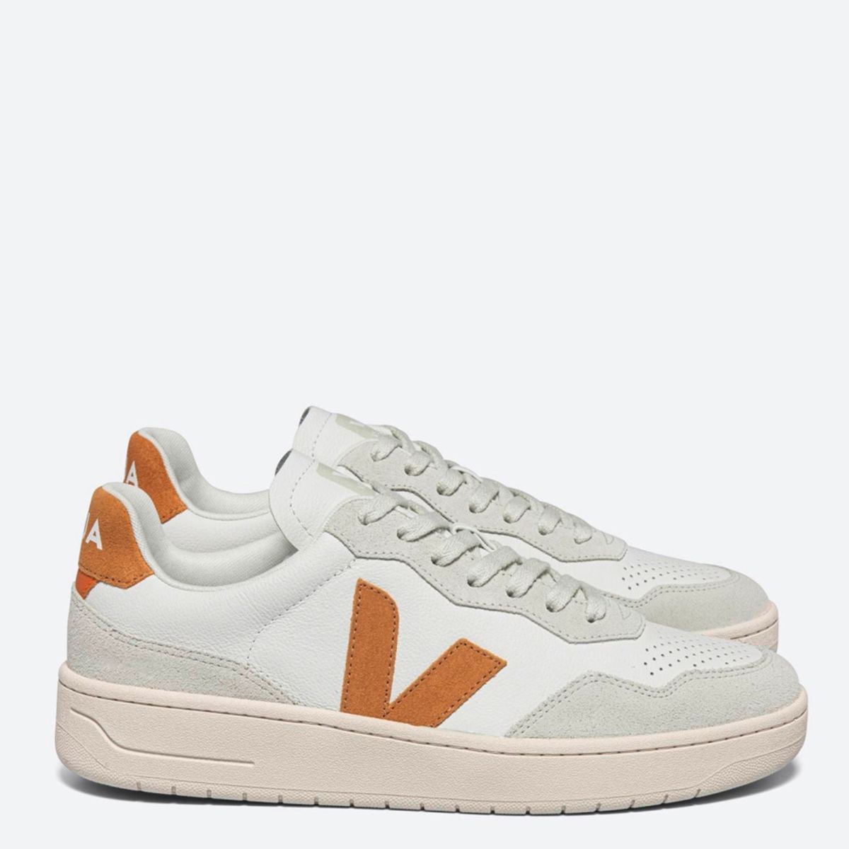 VEJA - V-90 Extra Zapatilla Urbana Mujer Cuero Blanco Veja