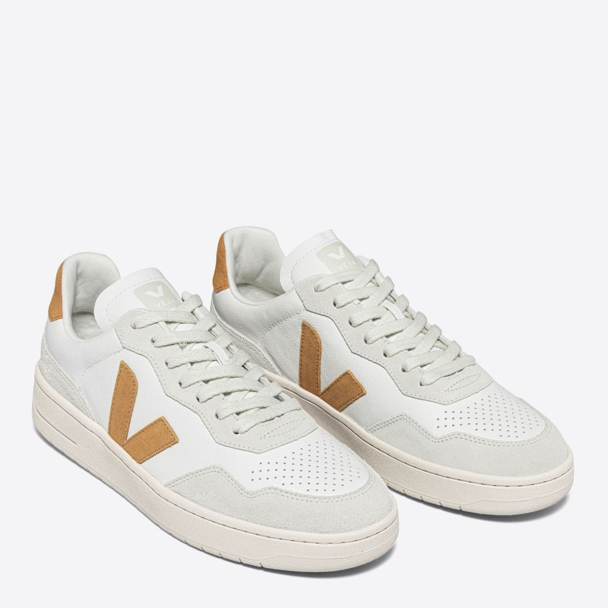 VEJA - V-90 Extra Zapatilla Urbana Mujer Cuero Blanco Veja