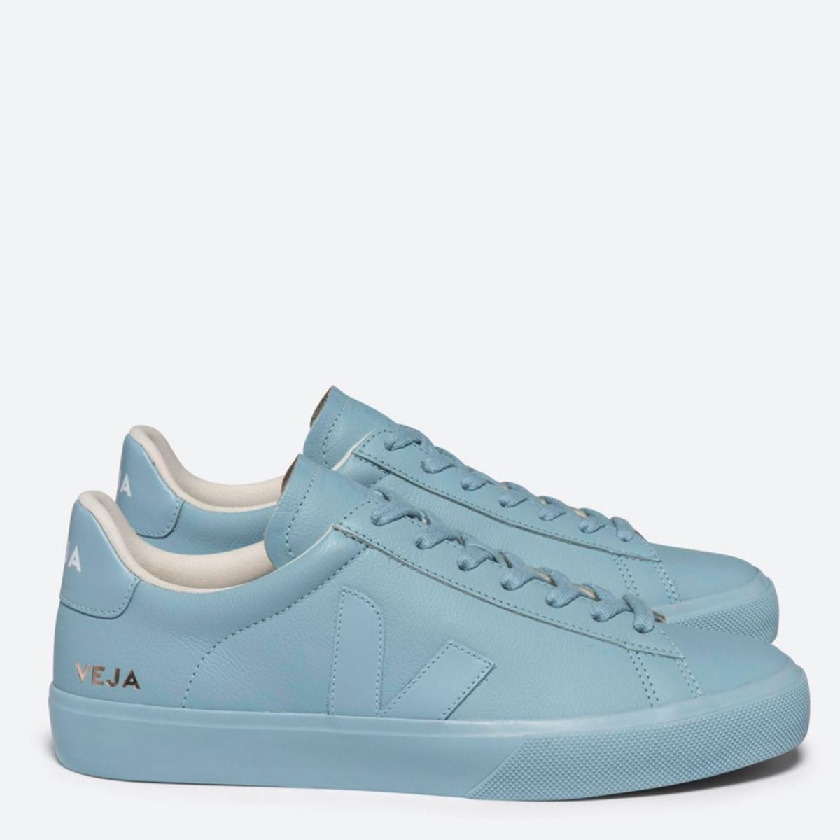 VEJA - Campo Full Steel  Zapatilla Urbana Mujer Cuero Azul Veja