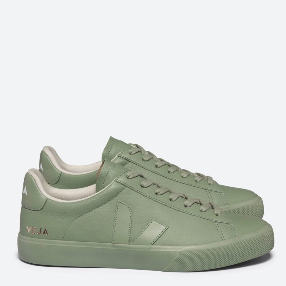 VEJA - Campo Full Clay Zapatilla Urbana Mujer Cuero Verde Veja
