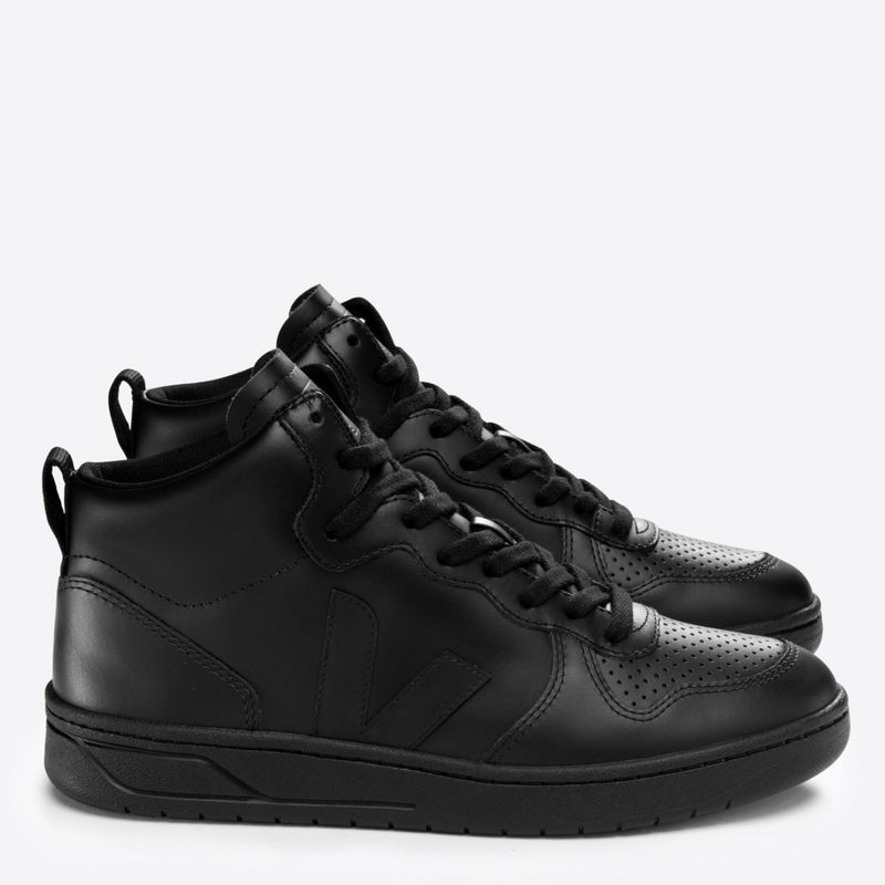 VEJA - V-15 Full Zapatilla Urbana Hombre Cuero Negro Veja