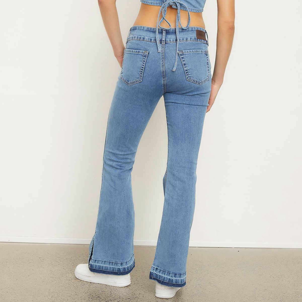 SYBILLA - Jeans Flare Tiro Bajo Mujer Sybilla