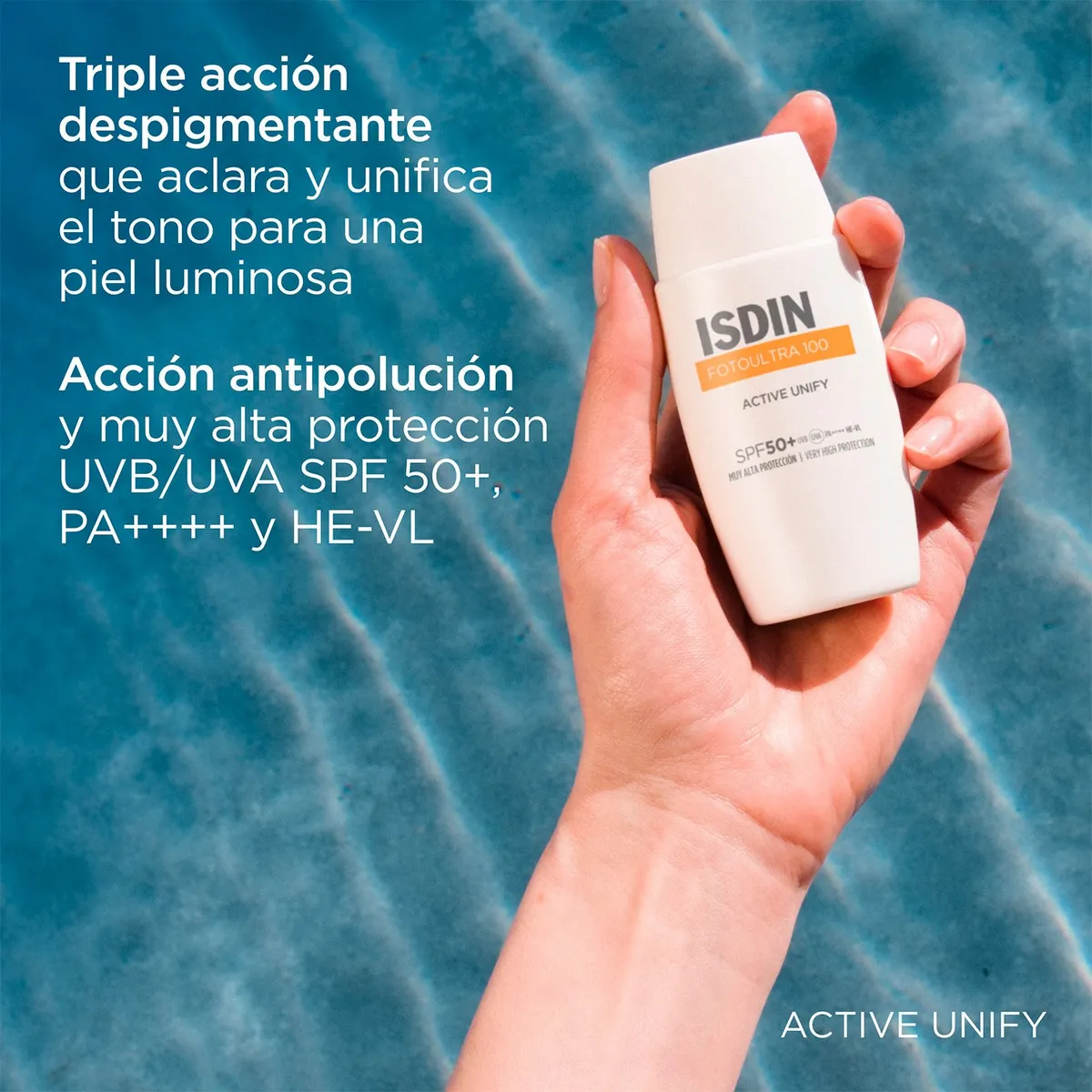 ISDIN - Protector Solar Facial Antimanchas Active Unify Fps 50+ 50 Ml Isdin