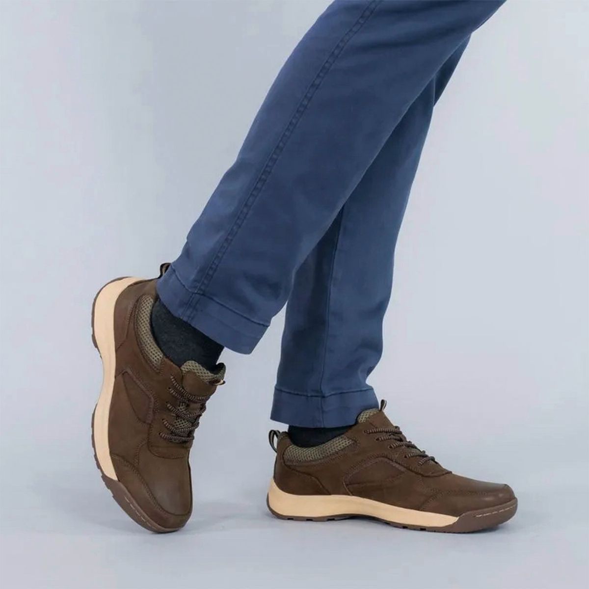 HUSH PUPPIES - Zapato Casual Hombre Cuero Café Hush Puppies