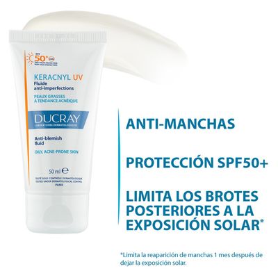 Imagen 2 del producto Protector Solar Facial Uv Fluido Fps 50+ 50 Ml Antiacné
