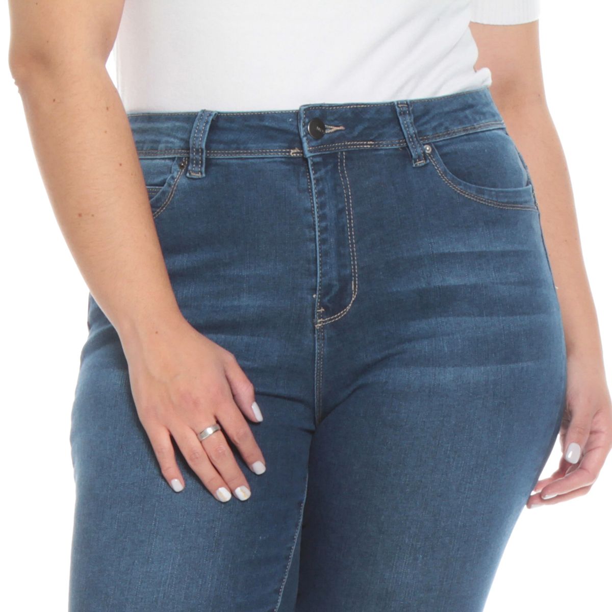 WADOS - Jeans Skinny Tiro Alto Mujer Wados