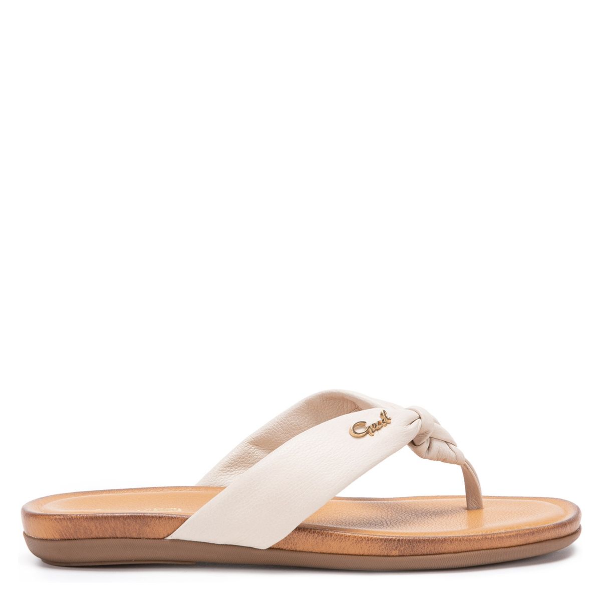 GACEL - Sandalia Mujer Cuero Beige Gacel
