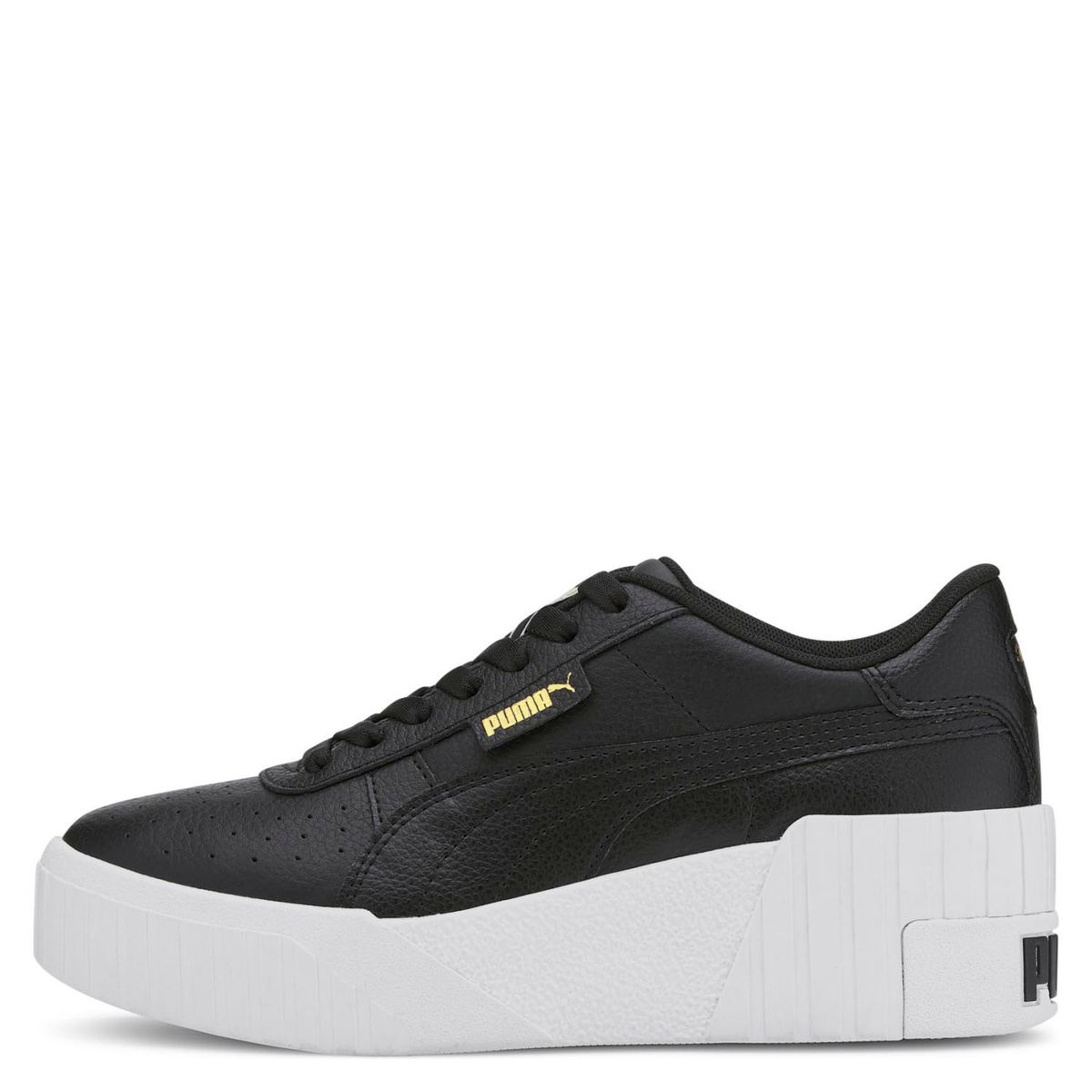 PUMA - Cali Wedge Zapatilla Urbana Mujer Cuero Negro Puma