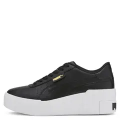 PUMA - Cali Wedge Zapatilla Urbana Mujer Cuero Negro