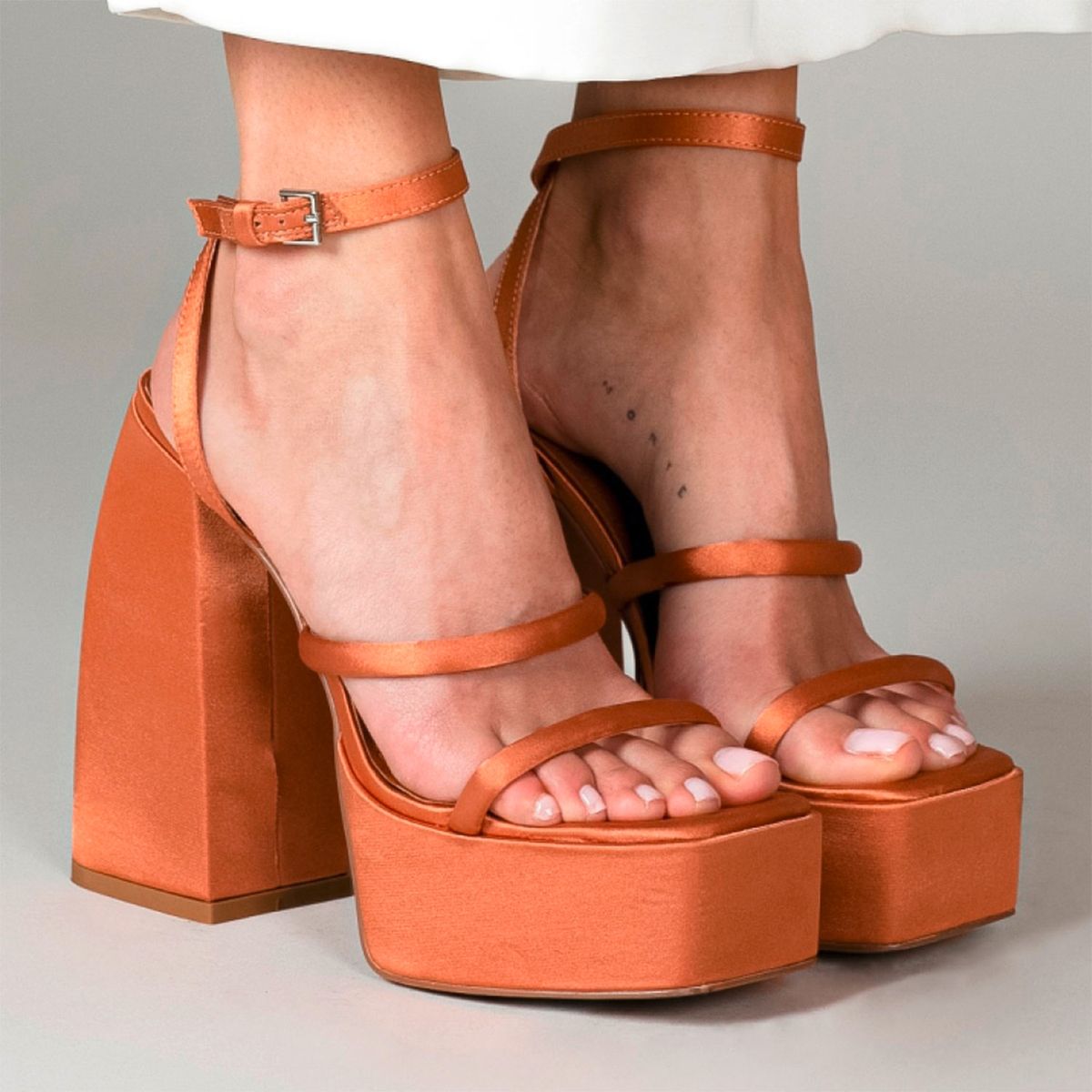 MIM - Sandalia Mujer Naranjo Mim