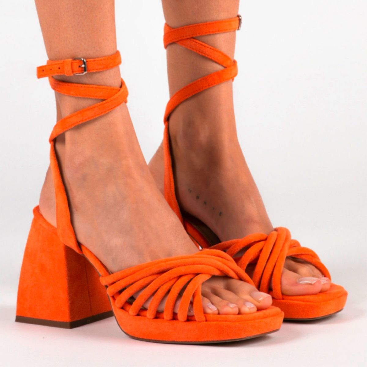MIM - Sandalia Mujer Naranjo Mim