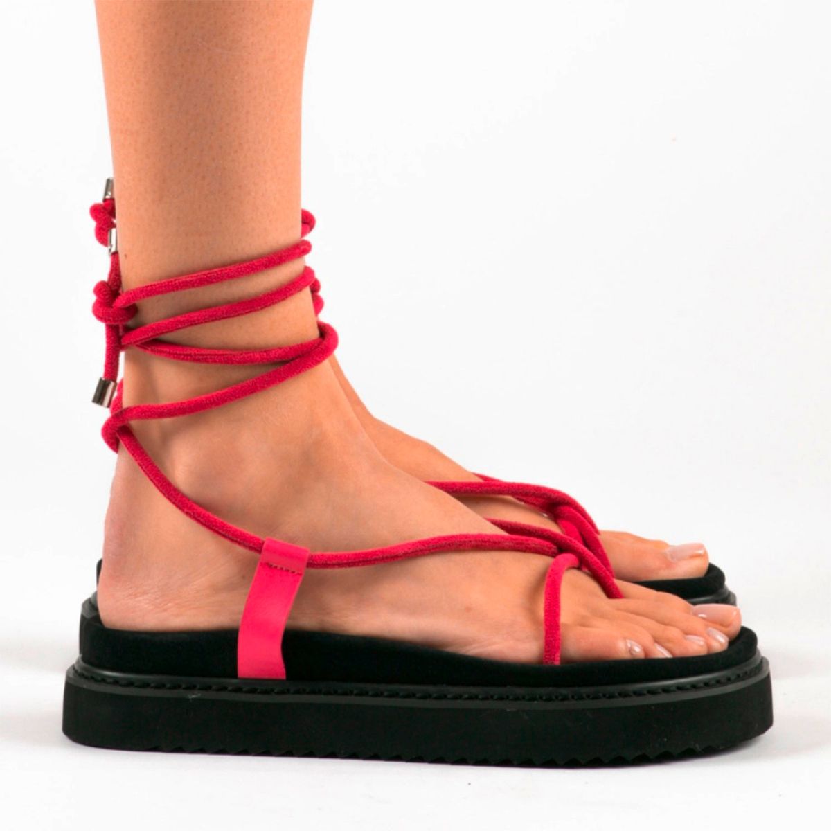 MIM - Sandalia Plataforma Mujer Rosado Mim