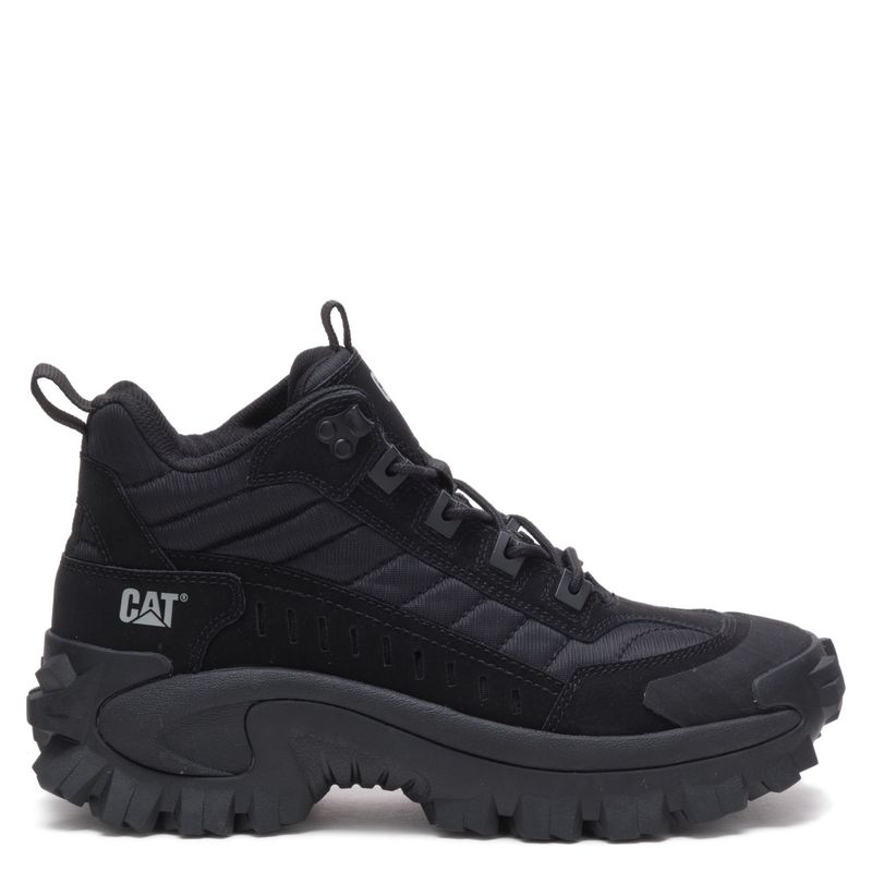 CAT - Intruder Mid Zapatilla Urbana Unisex Cuero Negro Cat