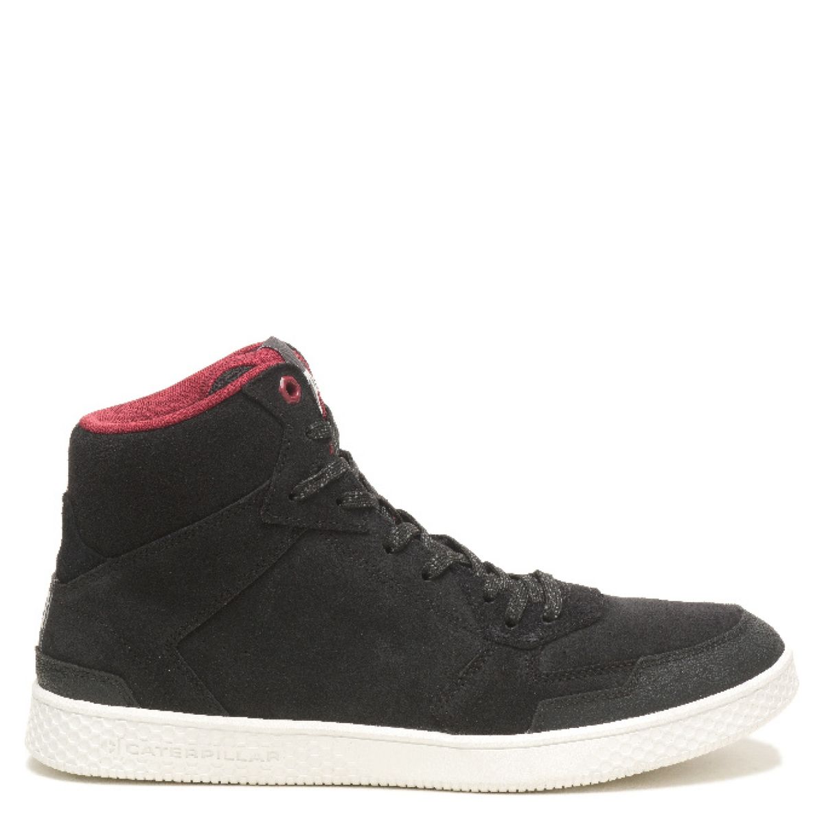 CAT - Pause Sport Mid Zapatilla Urbana Hombre Cuero Negro Cat