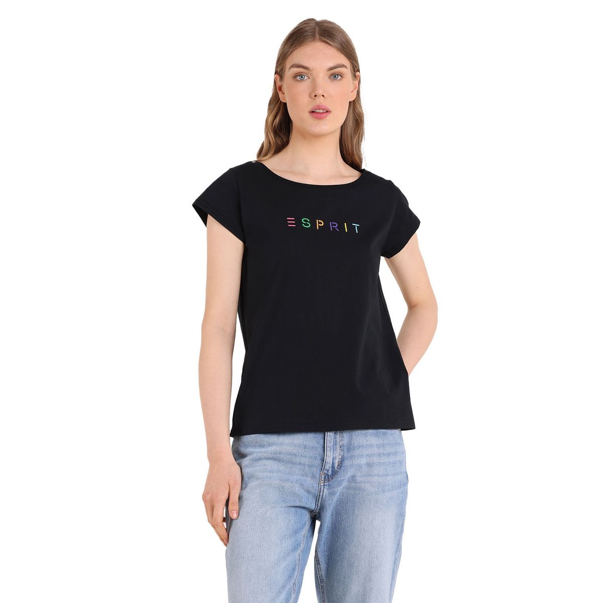 ESPRIT - Polera Manga Corta Algodón Mujer Esprit