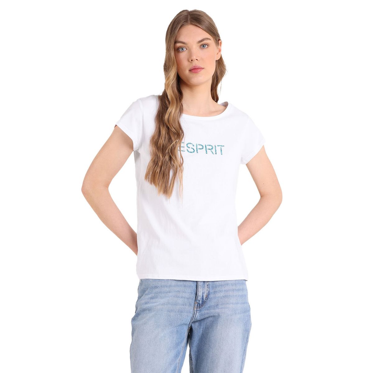 ESPRIT - Polera Manga Corta Algodón Mujer Esprit
