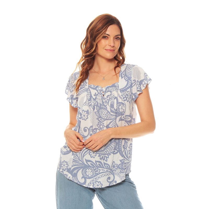 WADOS - Blusa Manga Corta Mujer Wados